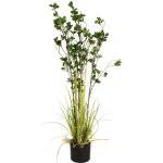 Europalms europalmes arbuste à feuilles persistantes avec gazon, plante artificielle, 120cm - herbes Europalms europalmes arbuste à feuilles persistantes avec gazon, plante artificielle, 120cm - herbes