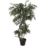 Europalms ficus multiple tronc spiralé, plante artificielle, vert, 130cm - arbres Europalms ficus multiple tronc spiralé, plante artificielle, vert, 130cm - arbres