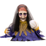 Europalms halloween figure diseuse de bonne aventure, animée 50cm - décoration halloween Europalms halloween figure diseuse de bonne aventure, animée 50cm - décoration halloween