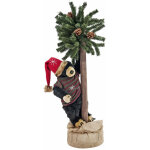 Europalms ours de noël, avec sapin, 105cm - déco d'hiver & bricolage Europalms ours de noël, avec sapin, 105cm - déco d'hiver & bricolage