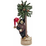 Europalms ours de no�l, avec sapin, 105cm - d�co d'hiver & bricolage