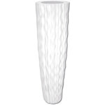 Europalms pot design lamella - 140, blanc - pots de fleurs