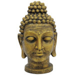 Europalms tte de bouddha, or antique, 75cm - objets de dco & amnagement