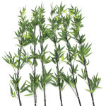 Europalms tube en bambou avec feuilles, artificiel, 180cm, sixpack - branches et buissons