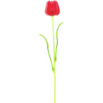 Europalms tulipe en cristal, fleur artificielle, rouge 61cm 12x - fleurs