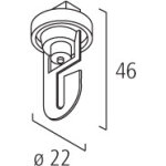 Eutrac crochet universel mcanique blanc - accessoires pour barres conductrices triphases