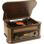 Fenton memphis tourne - disque vintage en bois fonc - platines disque