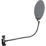 Filtre anti - pop m�tallique showgear - bonnettes de mousse et filtre anti - pop micro