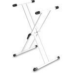Gravity ksx 2 w - stand pour clavier en x, deux niveaux blanc - porte - instruments