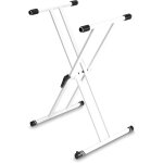 Gravity ksx 2 w - stand pour clavier en x, deux niveaux blanc - porte - instruments