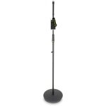 Gravity ms 23 - pied micro droit  base ronde noir - pieds de microphone