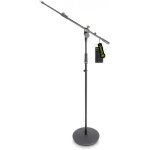 Gravity ms 2322 b - pied micro � base ronde et perchette lognue 2 points - pieds pour microphones