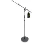 Gravity ms 2322 b - pied micro  base ronde et perchette lognue 2 points - pieds pour microphones