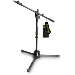 Gravity ms 4222 b - pied micro court sur tr�pied perchette t�lescopique 2 points noir - pieds de microphone ...