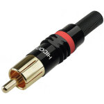 Hicon fiche rca hi - cm03 - red - rca / cinch connecteurs