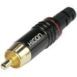 Hicon fiche rca hi - cm06 - red - rca / cinch connecteurs