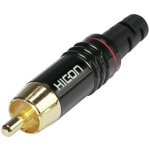 Hicon fiche rca hi - cm06 - red - rca / cinch connecteurs
