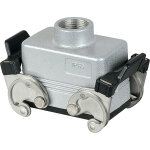 Ilme 10p hotte pour câbles à entrée par le haut pg16 gris avec clips - fiches & embases multibroches Ilme 10p hotte pour câbles à entrée par le haut pg16 gris avec clips - fiches & embases multibroches