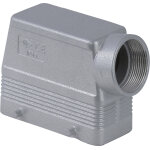 Ilme 16 / 72p capot de c�ble � entr�e lat�rale pg29 gris - fiches & embases multibroches