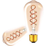 Isoled ampoule edison e27 vintage line led st64, ambre, 4w 2200k - lampes led socle e27 Isoled ampoule edison e27 vintage line led st64, ambre, 4w 2200k - lampes led socle e27