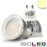 Isoled ampoule led gu10 6 w verre diffuse, 120�, blanc chaud - lampes led socle gu10