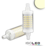 Isoled ampoule led r7s 6w, l : 78mm, gradable, blanc chaud - lampes led socle r7s