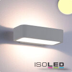 Isoled applique led direct / indirect 1x7w cree, ip54, argent, blanc chaud - lampes murales et de plafond ...