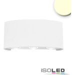 Isoled applique led direct / indirect 6 * 1w cree, ip54, blanc sable, blanc chaud - lampes murales et ...