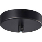 Isoled auvent de plafond rond, noire, pour suspension simple - accessoires divers