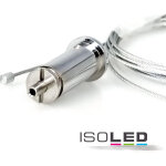 Isoled c�ble de susp avec rosace � visser et pince coulissante et c�ble en acier de 1, 5 m, 1 pc - accessoires ...