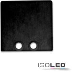 Isoled cache de finition ec 58b noir pour profil surf16, 2 pces, avec vis - accessoires divers