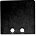 Isoled cache de finition ec 58b noir pour profil surf16, 2 pces, avec vis - accessoires divers