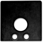 Isoled cache de finition ec 59b noir pour profil surf16 avec passe - cble, 2 pces, avec vis - accessoires ...