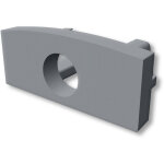 Isoled cache de finition ec224 pour profil mini - ab v2, gris, avec passage de c�ble, 1 pcs - accessoires ...