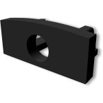 Isoled cache de finition ec224 pour profil� mini - ab v2 noir, avec passage de c�ble, 1 pc - accessoires ...