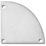 Isoled cache de finition ec55 aluminium pour corner20 (avec cover17), droite / gauche, avec vis - accessoires ...