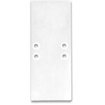 Isoled cache de finition ec66 aluminium blanc ral 9010 pour profil� 2side, 2 pi�ces, avec vis - accessoires ...