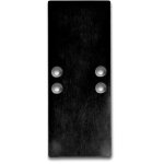 Isoled cache de finition ec66 aluminium noir pour profil� 2side, 2 pi�ces, avec vis - accessoires divers ...
