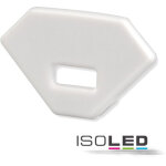 Isoled cache de finition ec95 aluminium blanc ral 9003 pour profil meuble6 d avec vis - accessoires divers ...