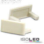 Isoled cache de finition pour profil� ground - in10 blanc - accessoires pour �clairage d�coratif