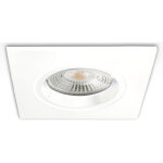Isoled cadre d'encastrement carr�, d�coupe 68mm, blanc, pour spots gu10 / mr16 - luminaires encastr�s ...