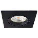 Isoled cadre d'encastrement carr�, d�coupe 68mm, noir, pour spots gu10 / mr16 - luminaires encastr�s