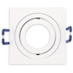 Isoled cadre d'encastrement pour mini spots mr11 / gu10, pivotant, carr�, blanc - accessoires divers