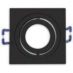 Isoled cadre d'encastrement pour mini spots mr11 / gu10, pivotant, carr�, noir - accessoires divers