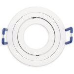 Isoled cadre d'encastrement pour mini spots mr11 / gu10, pivotant, rond, blanc - accessoires divers