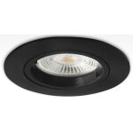 Isoled cadre d'encastrement rond, d�coupe 68mm, noir, pour spots gu10 / mr16 - luminaires encastr�s