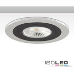 Isoled col. d'encastrement combin� pour gu10 / mr16, aluminium + noir - encastr�s de plafond