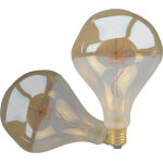 Isoled e27 vintage line ampoule ronde led a125 irrégulière, ambre 4w 2200k - lampes led socle e27 Isoled e27 vintage line ampoule ronde led a125 irrégulière, ambre 4w 2200k - lampes led socle e27