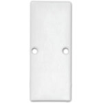 Isoled embout ec90 aluminium blanc ral 9003 pour profil� cache double avec vis - accessoires divers