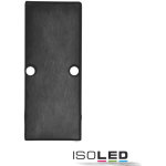 Isoled embout ec90 aluminium noir ral 9005 pour profil� cache double avec vis - accessoires divers